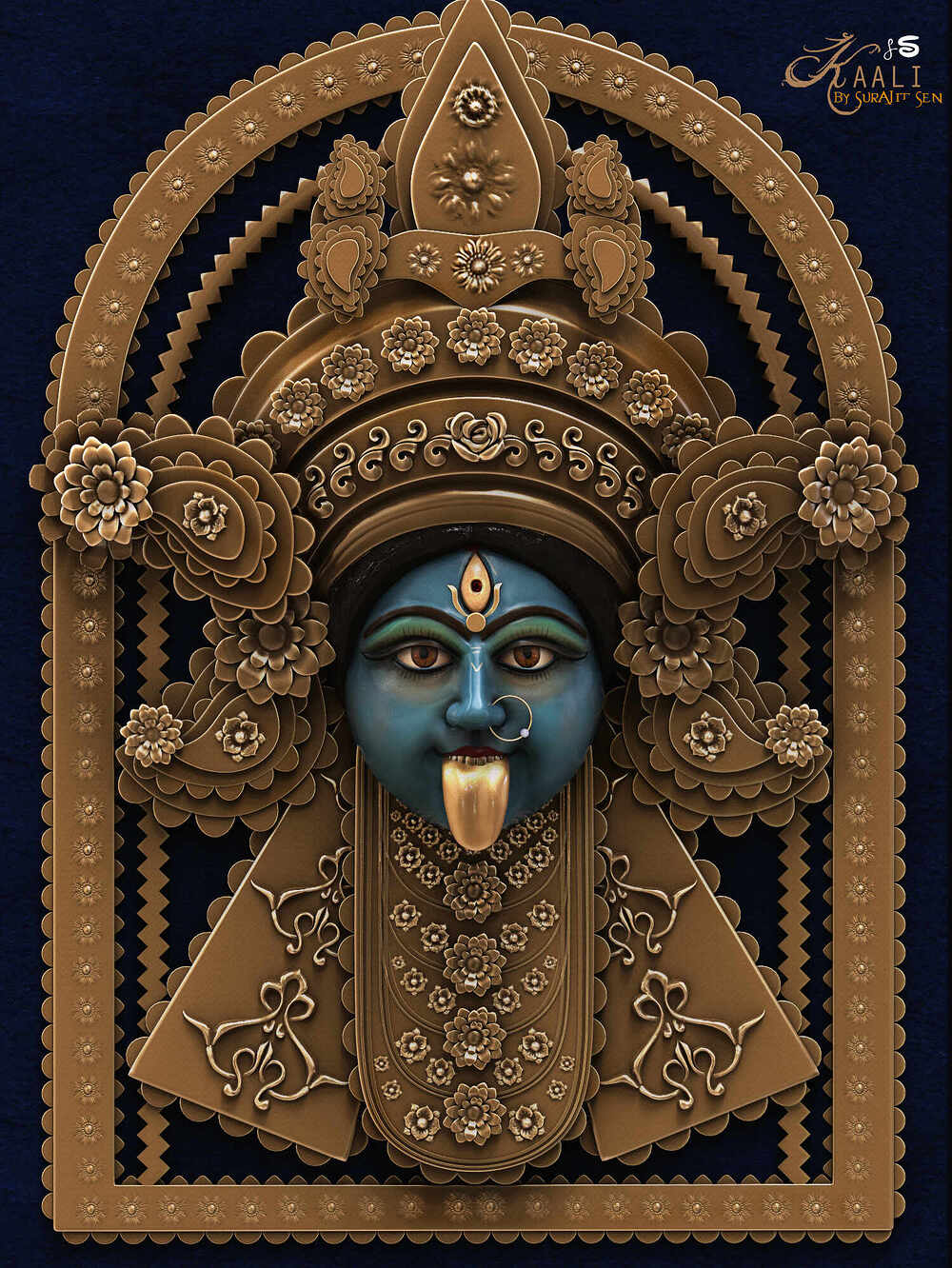Kaali_Digital_SCulpture_SurajitSen_Oct2022