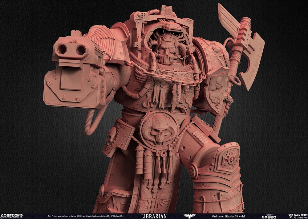 Warhammer Librarian sculpted by Yacine BRINIS 017