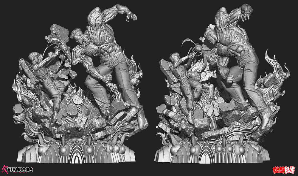Yuyu_Hakusho_Zbrush_Gray_01