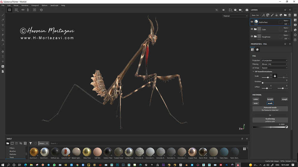 Praying Mantis_WIP13-www.h-mortazavi.com