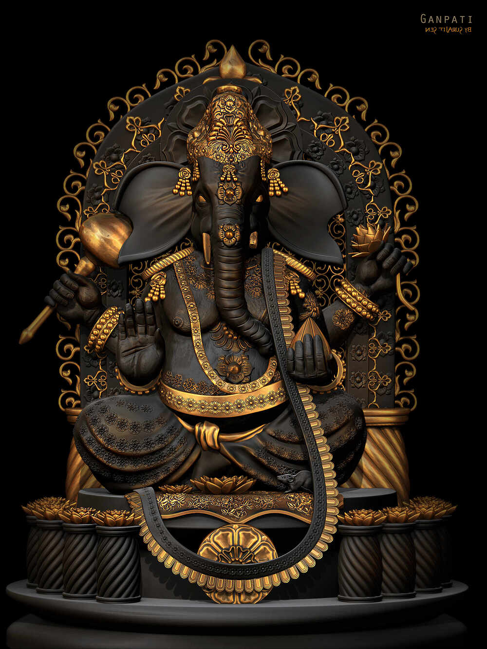 Ganpati_digital_Sculpture_SurajitSen_Sept2024
