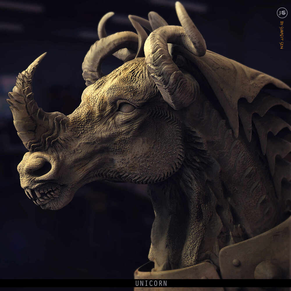 Unicorn_Digital_Sculpture_SurajitSen_March2023