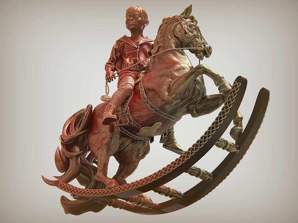 Rider-Boy by Darya Girina sculpting.241
