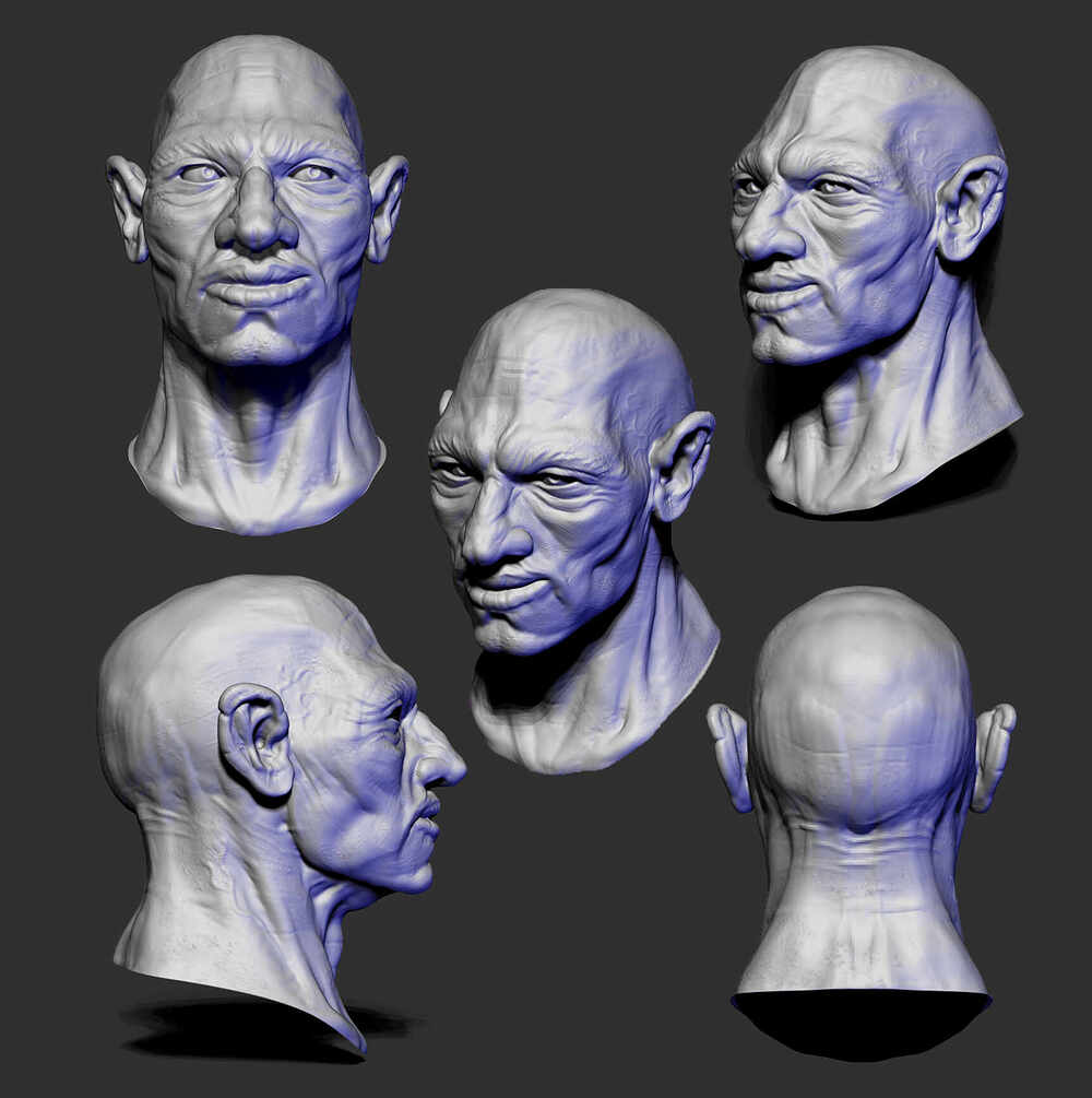 ZBrush testa