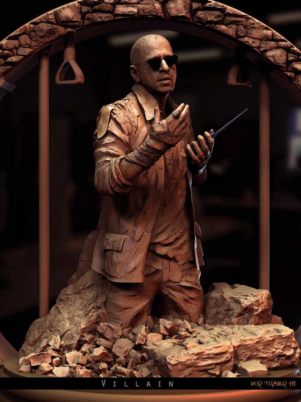 Villain_from_Jawan_Digital_Sculpture_SurajitSen_Sept2023A