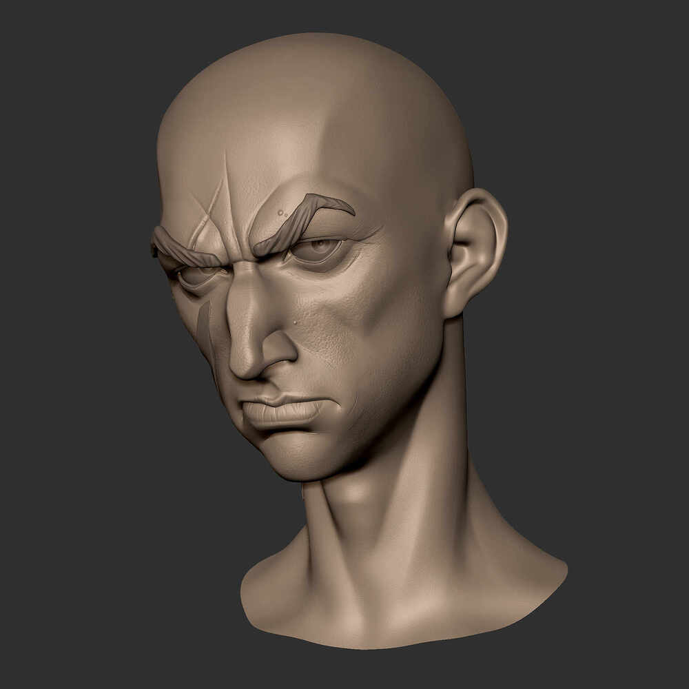 GTiber_KyloRen_ZbrushHead