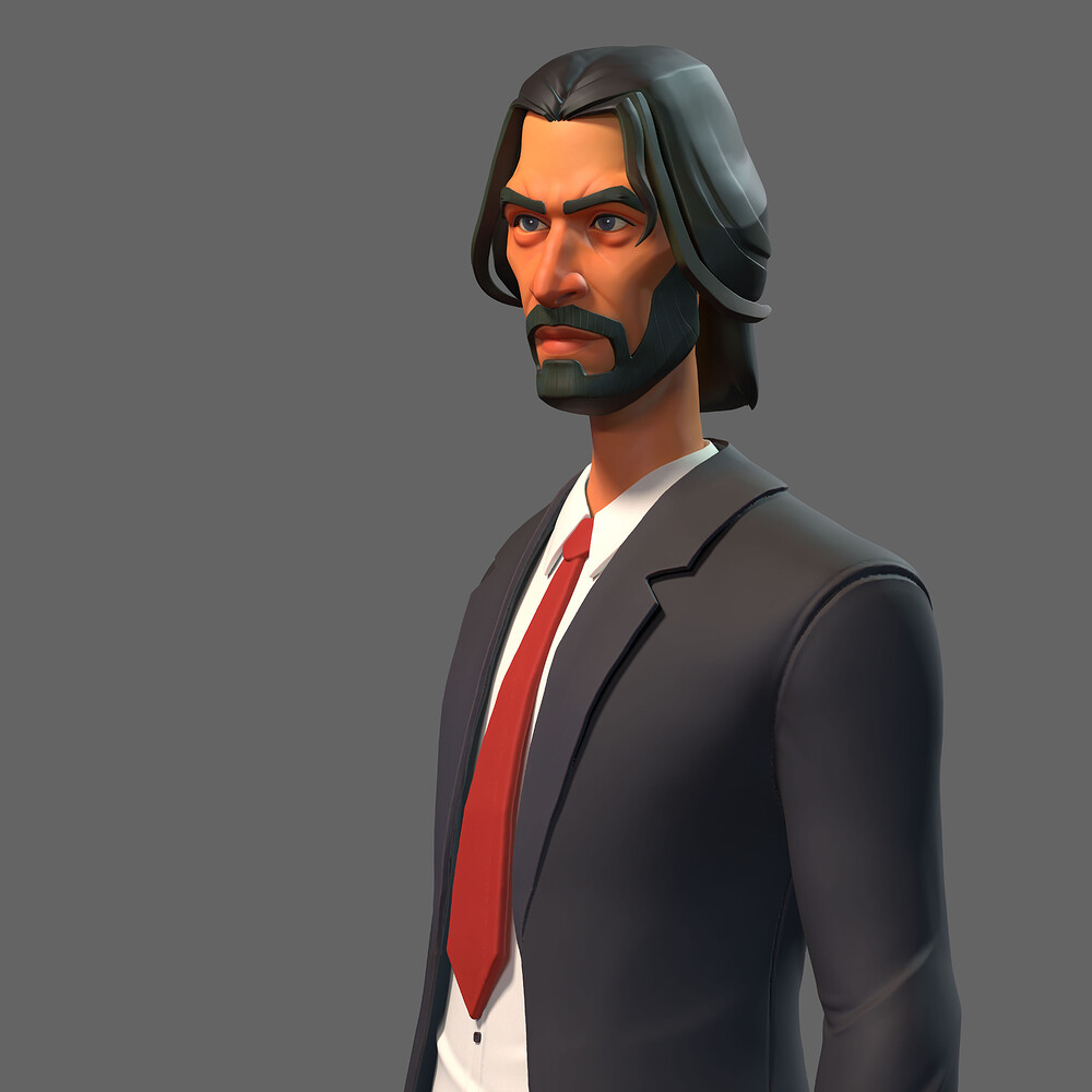 Stylized John Wick Character4