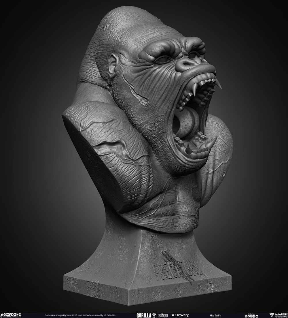 King Gorilla Predator sculpted by Yacine BRINIS 006