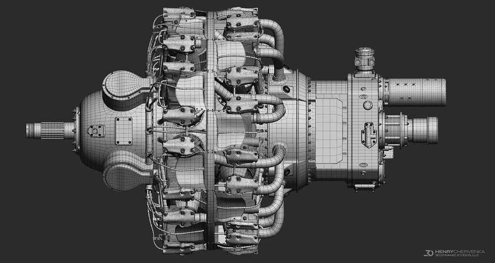 RadialEngine_Wireframe_02