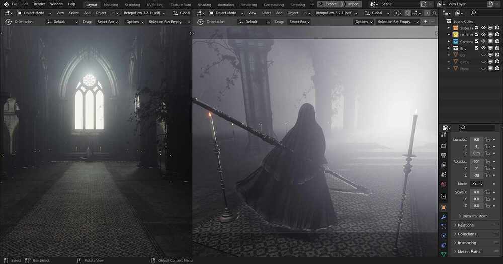 Sister Friede Blender 2