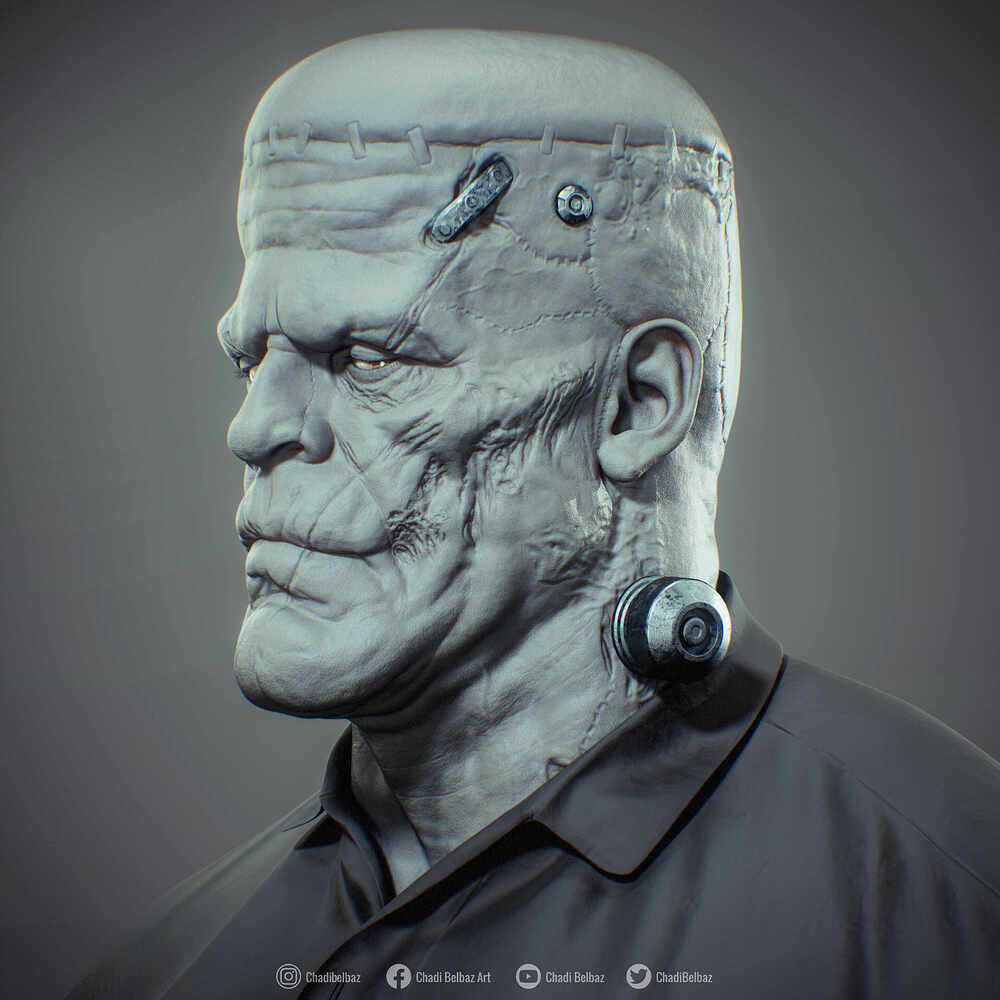 Frankenstein Monster Wips Render