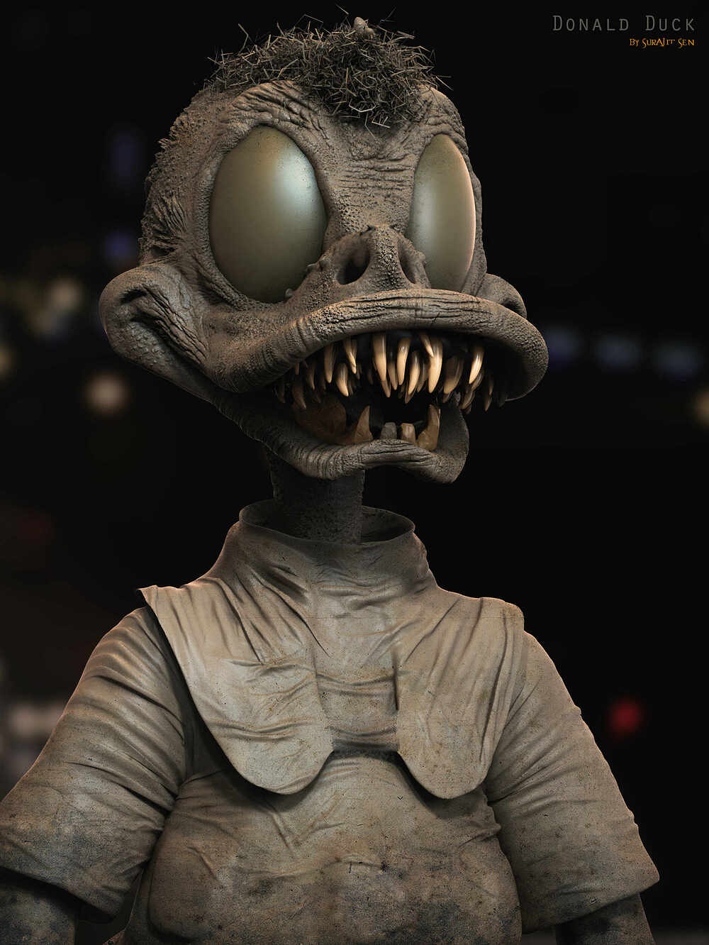 Donald_Duck_Digital_Sculpture_SurajitSen_June2023