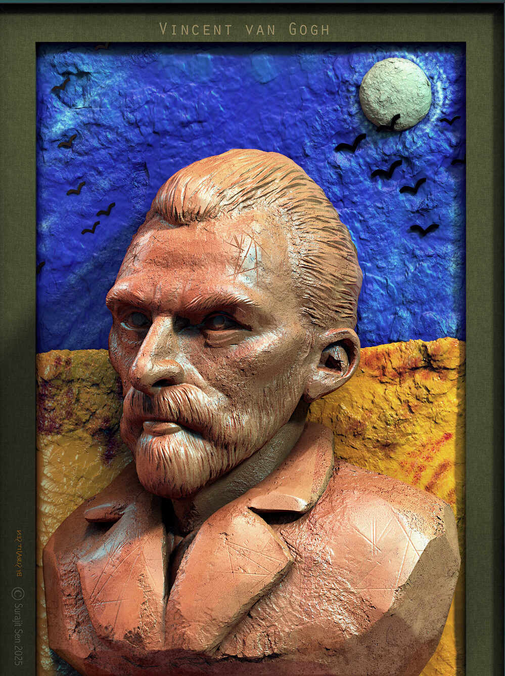 Vincent van Gogh_Digital_Sculpture_SurajitSen_April2025B