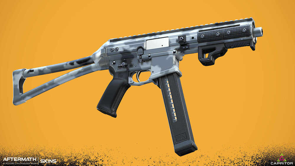 45 ACP SMG Urban Camo Skin By Capritor