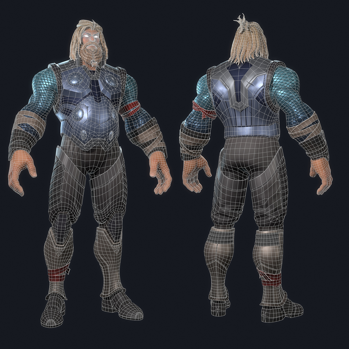 Thor_Marmoset_Wireframe
