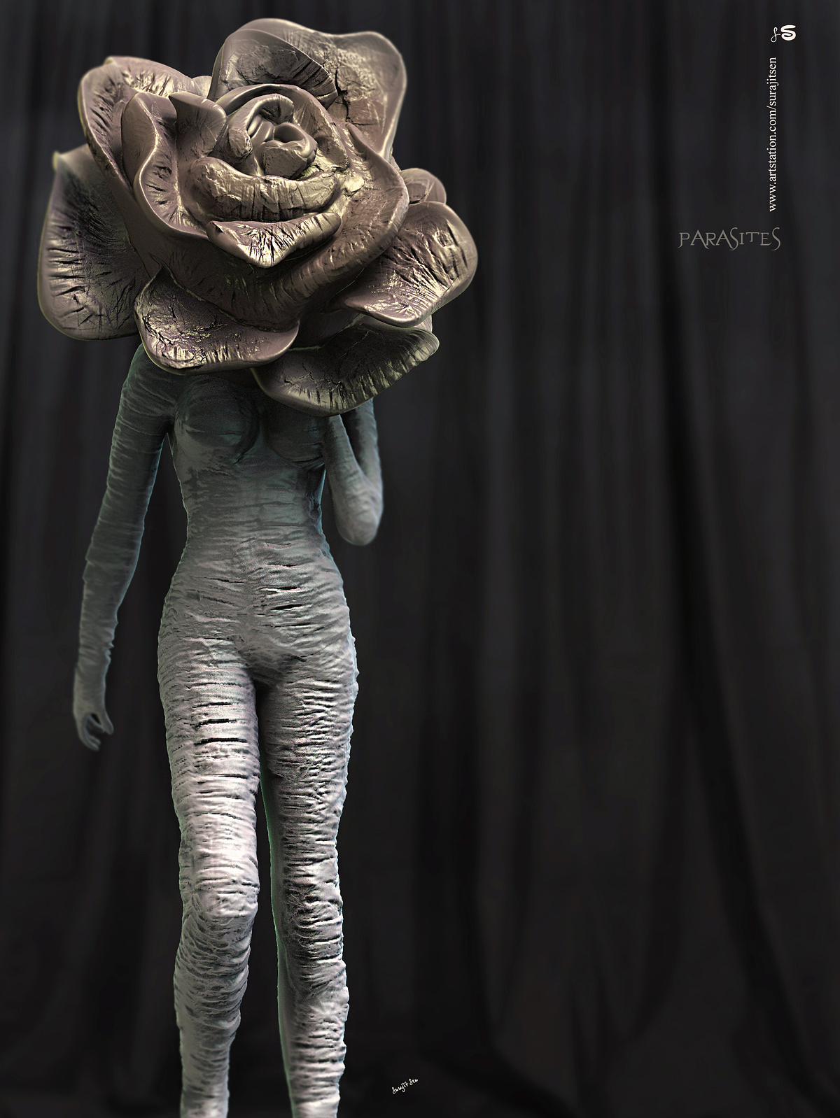 Parasites_Concept_Digital_SCulpture_SurajitSen_Dec2019