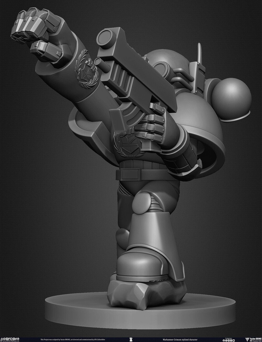 Warhammer Crimson 3D Model Sculpted by Yacine BRINIS 007