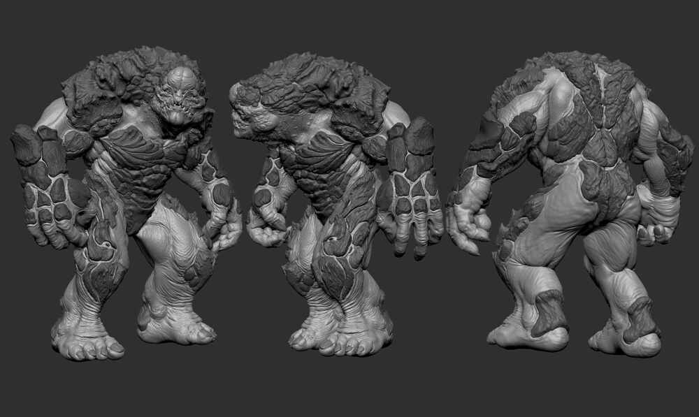 GoldenOreGolem_zbrushgrey_posed01