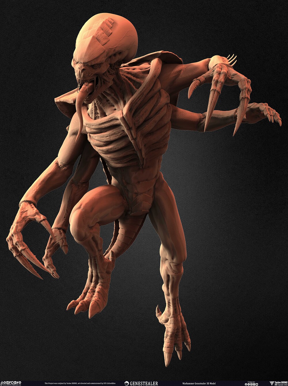 Warhammer Genestealer Volume 01 sculpted by Yacine BRINIS 011