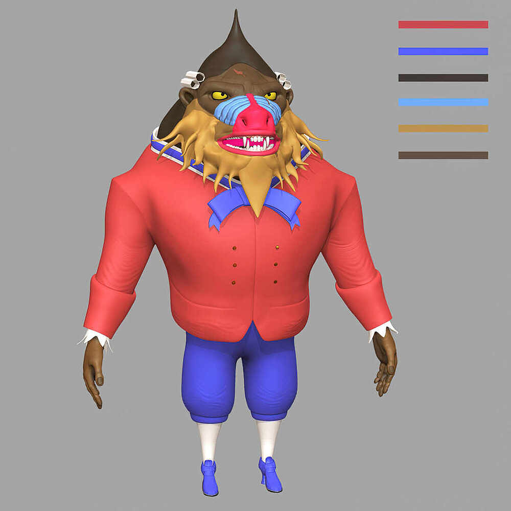 02_Scarlemagne_Sculpt_WIP_Colors
