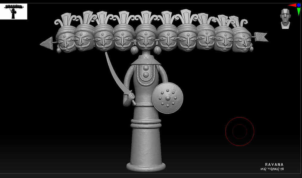 Rvana_Digital_Sculpture_SurajitSen_Oct2023_WIP