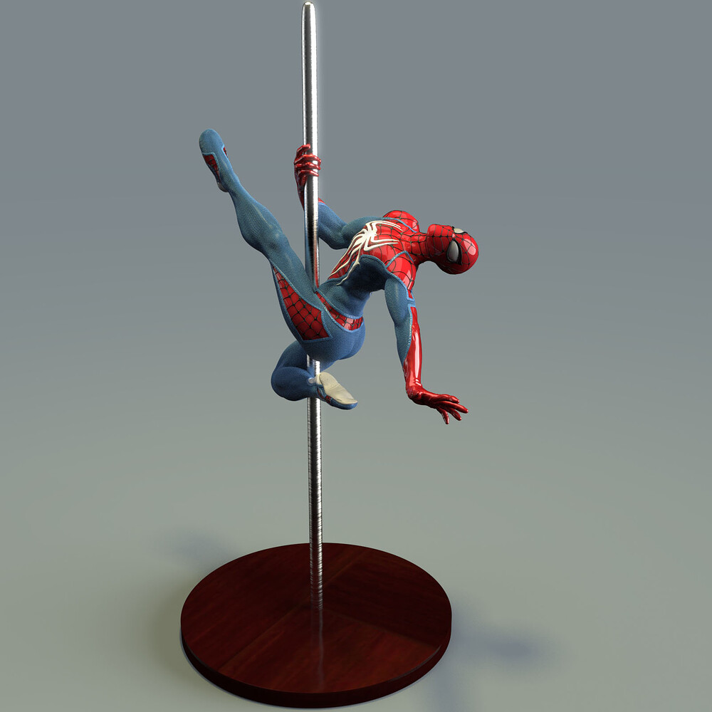 Spider man pole dance.1