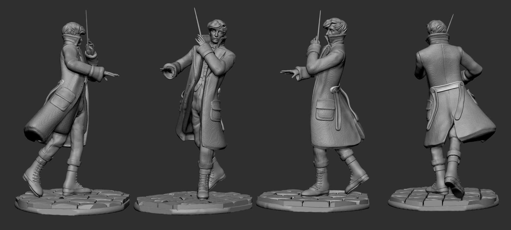 Newt Scamander Fantastic Beasts ZBrushCentral