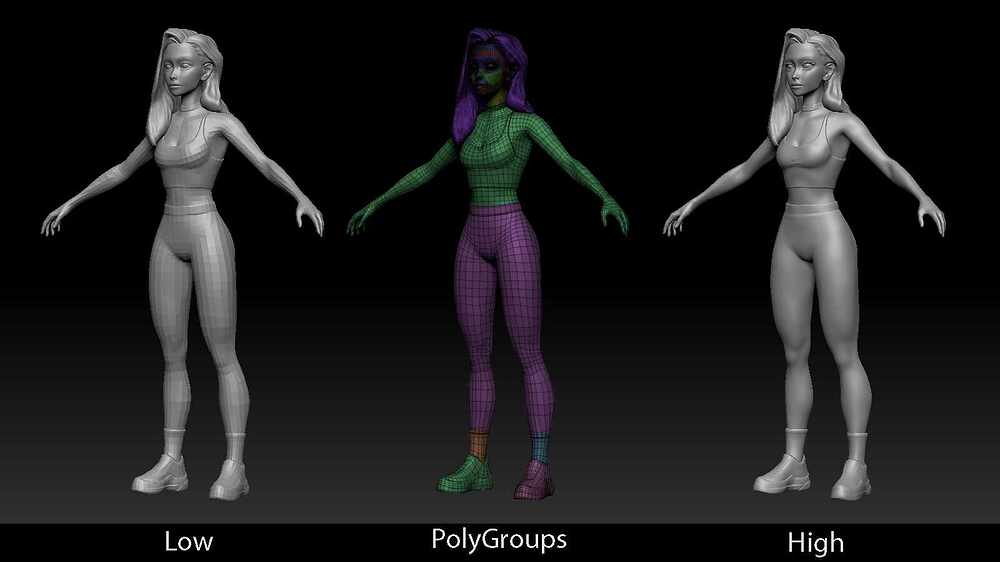 p Hgh Low Zbrush