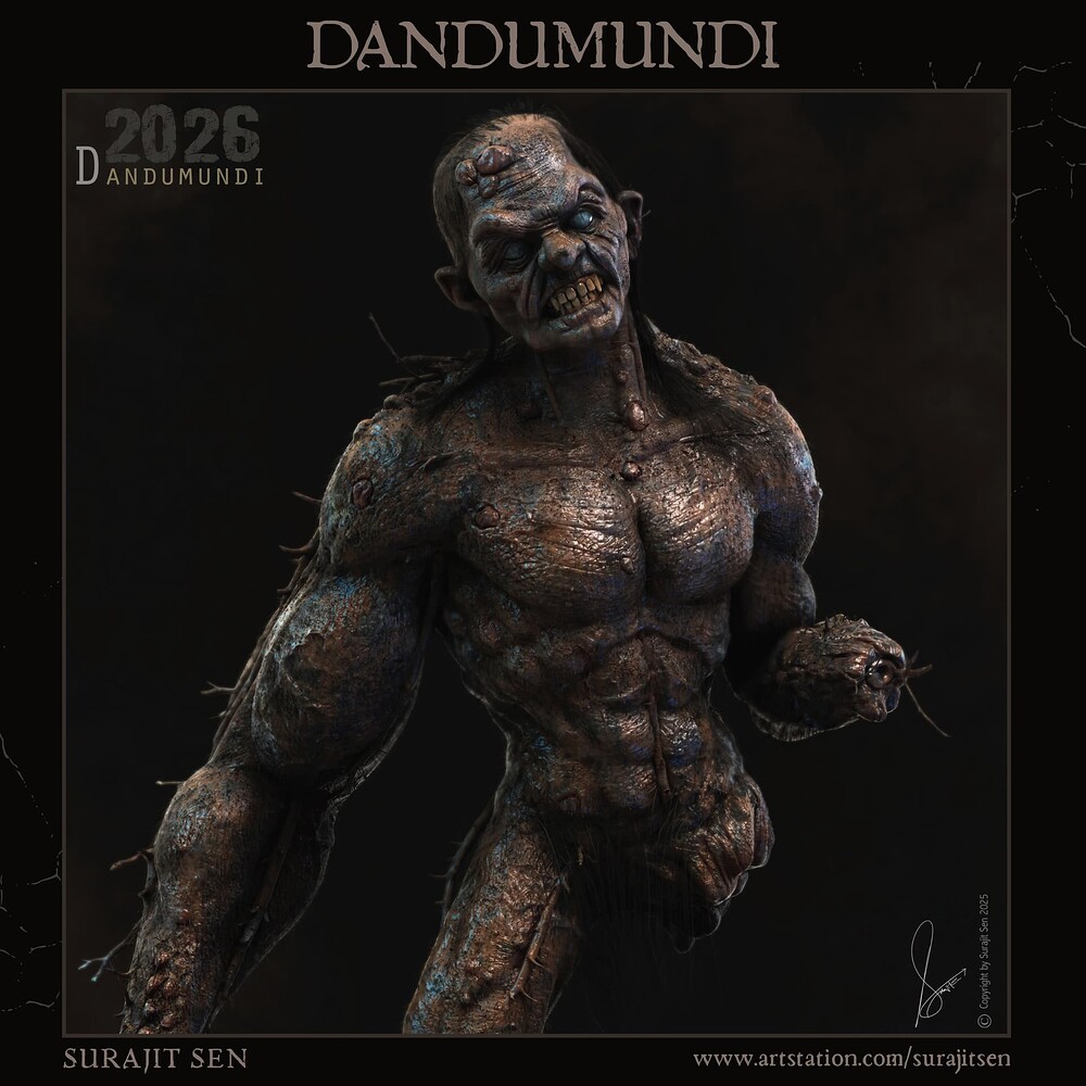 Dandumundi_Creature_Digital_Sculpture_SurajitSen_Feb2026_THMB_COMP