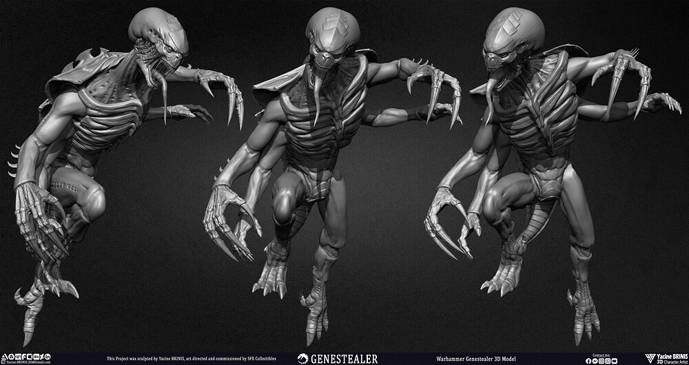 Warhammer Genestealer Volume 01 sculpted by Yacine BRINIS 001