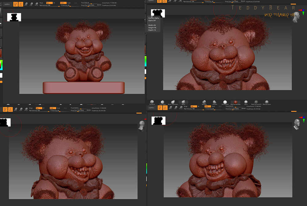 Teddy_Bear_Digital_SCulpture_SurajitSen_Feb2024WIPA