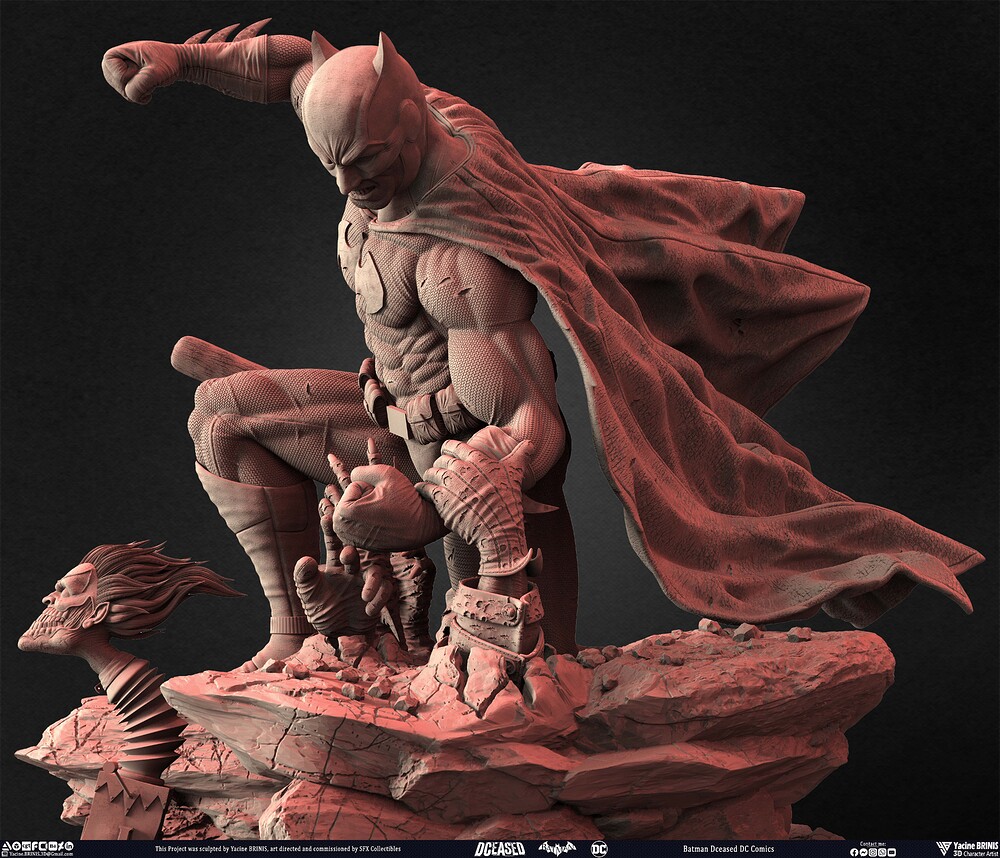 Batman Dceased DC Comics sculpted by Yacine BRINIS 021