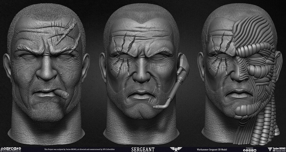 Warhammer Sergeant sculpted by Yacine BRINIS 014
