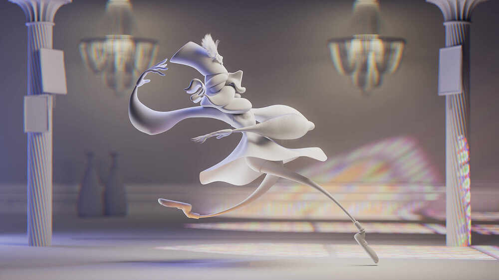 Qajari Dancer clay