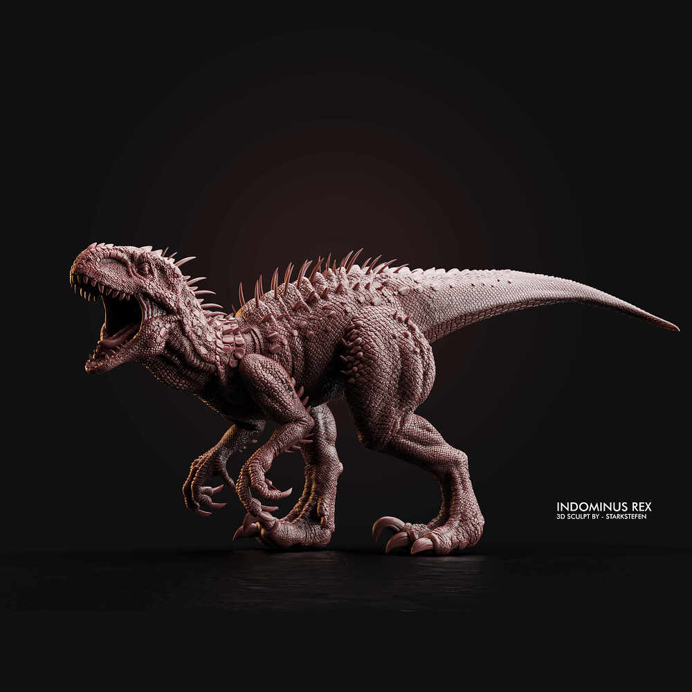 Indominusrex-jurasicpark_Zbrush-3dprinting-starkstefen-stl (3)