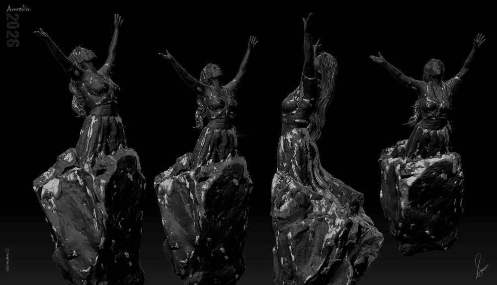 Aurelia_New_Year_Digital_Sculpture_SurajitSen_Jan2026_WIP