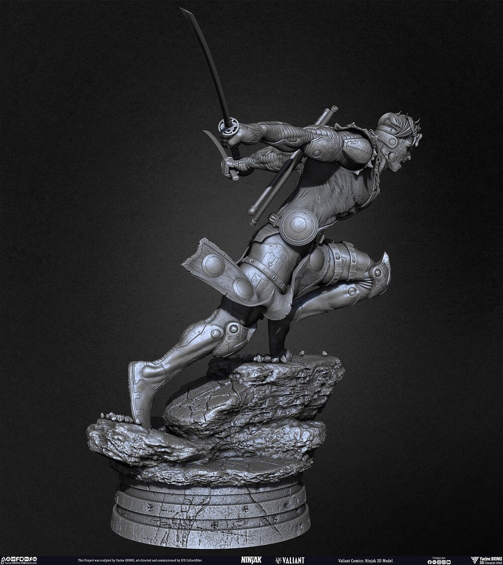 Ninjak Valiant Comics sculpted by Yacine BRINIS 008