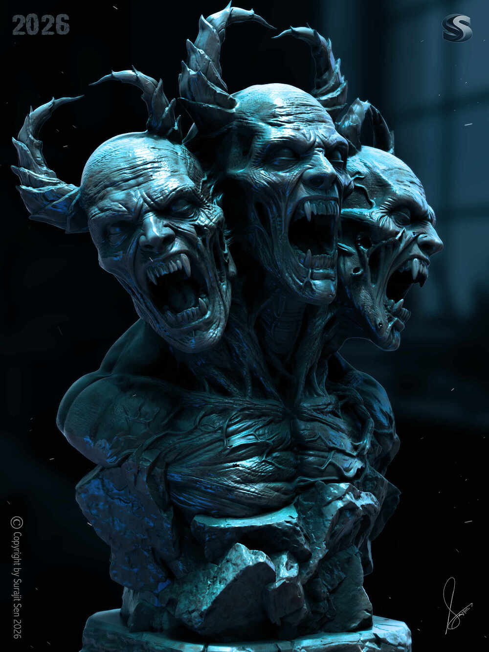 Conjoined Triplets_Digital_Sculpture_SurajitSen_June2026_R1