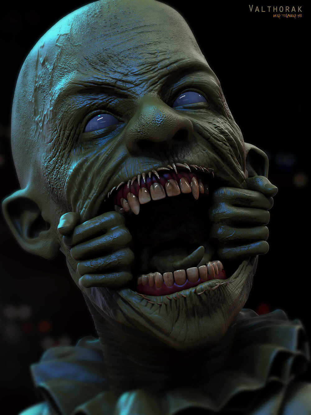 Valthorak_Creature_Digital_SCulpture_SurajitSen_DEc2024