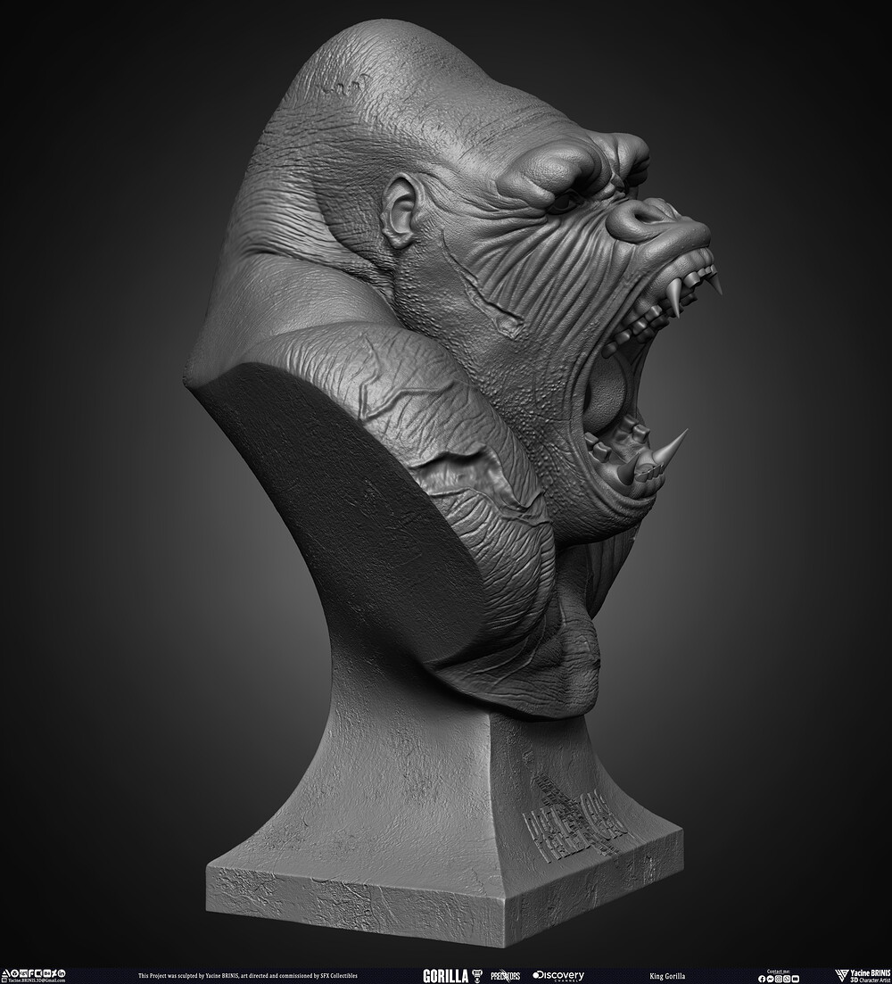 King Gorilla Predator sculpted by Yacine BRINIS 005