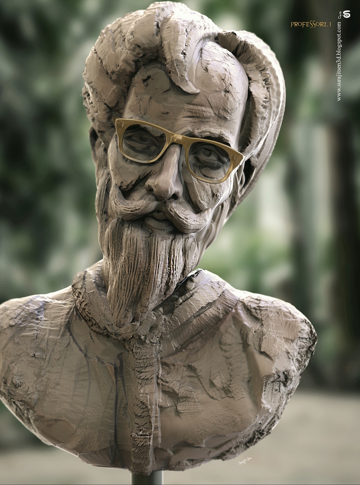 Professor2.1_Digital_SCulpture_Surajit_Sen_Aug2020AB
