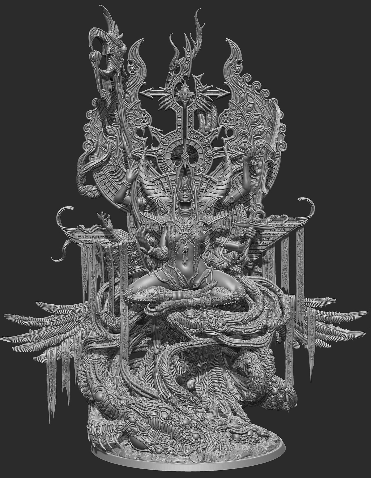 Queen_of_Malifica_Gray_ZBrush_00