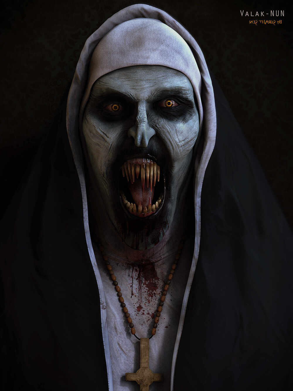 Valak_Nun_Halloween_Digital_Sculpture_SurajitSen_Oct2023