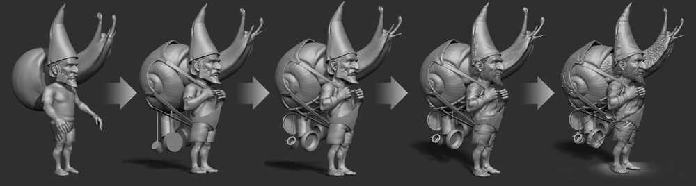 Sculpting process