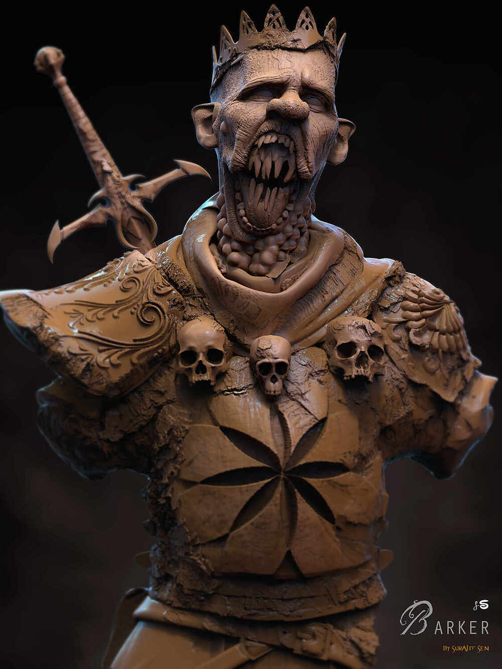 Barker_Creature_Digital_Sculpture_SurajitSen_May2022A_L
