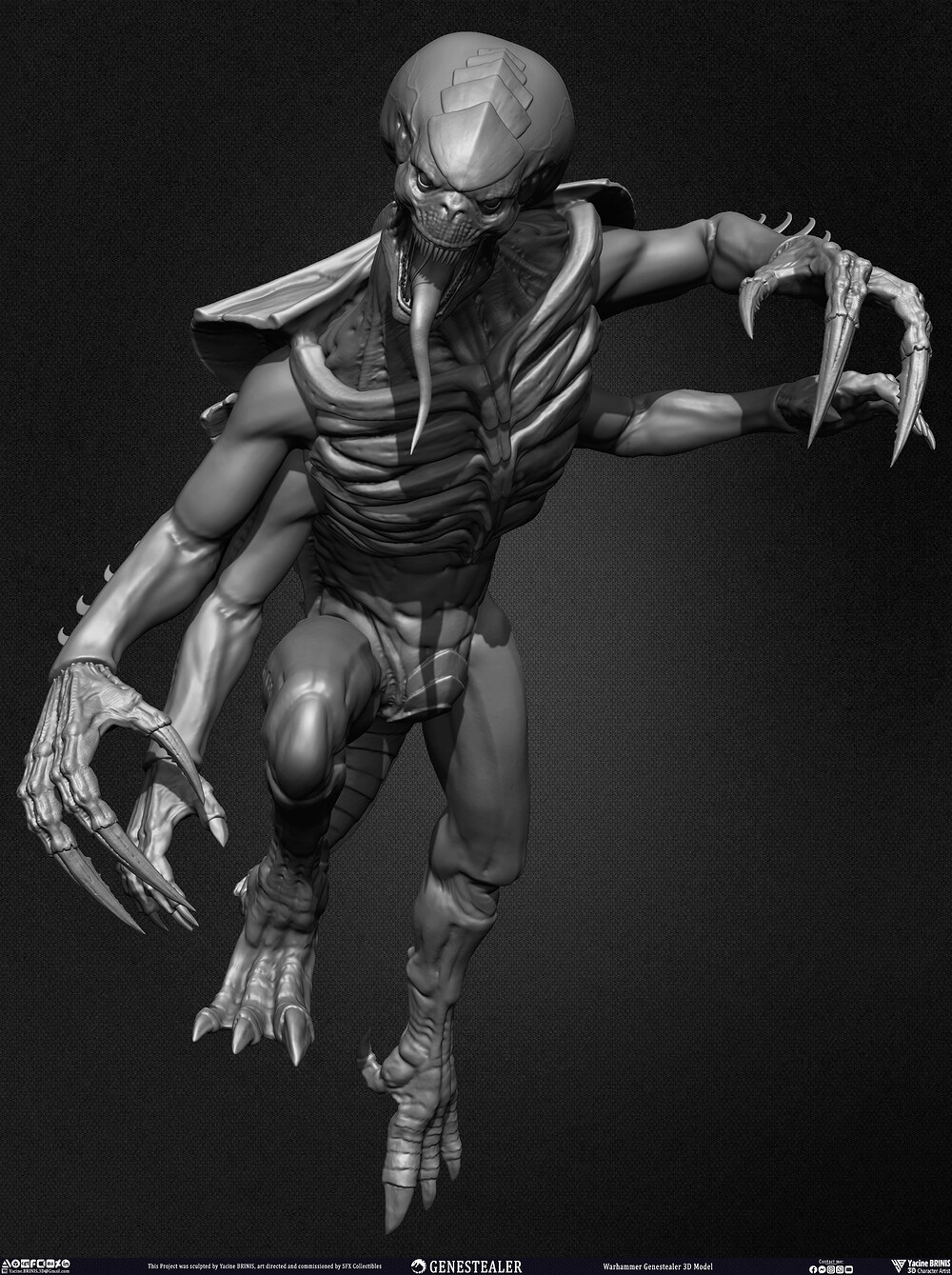 Warhammer Genestealer Volume 01 sculpted by Yacine BRINIS 009