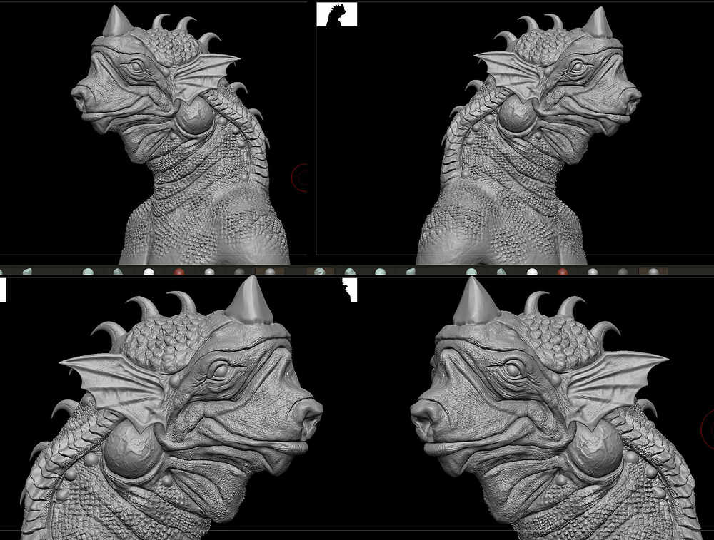 Intexz_Concept_Creature_Digital_Sculpture_SurajitSen_Oct2024_WIP