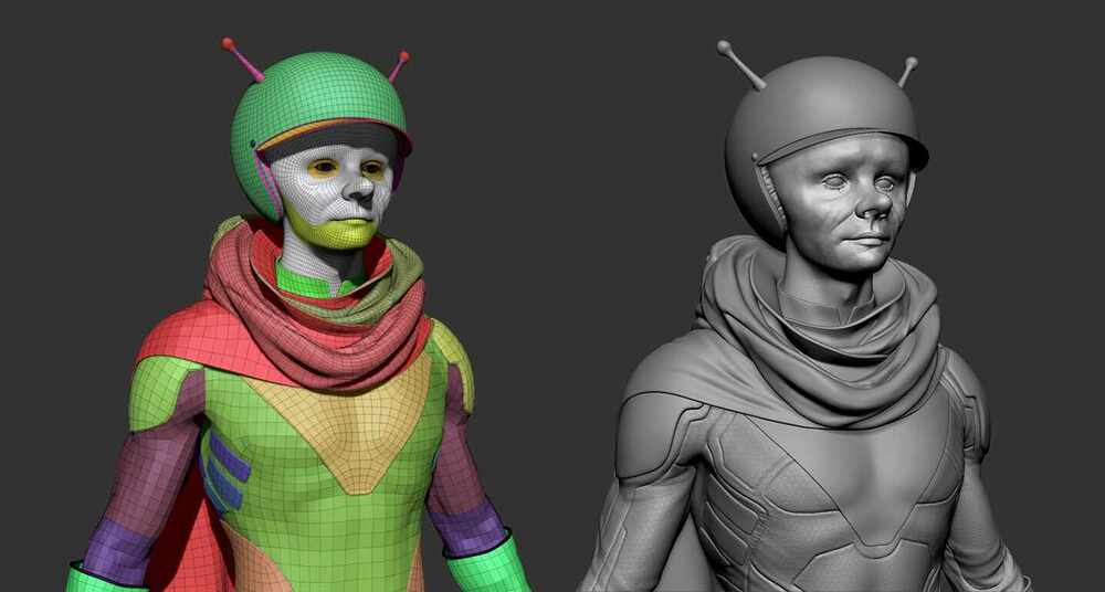 basemesh and sculpt