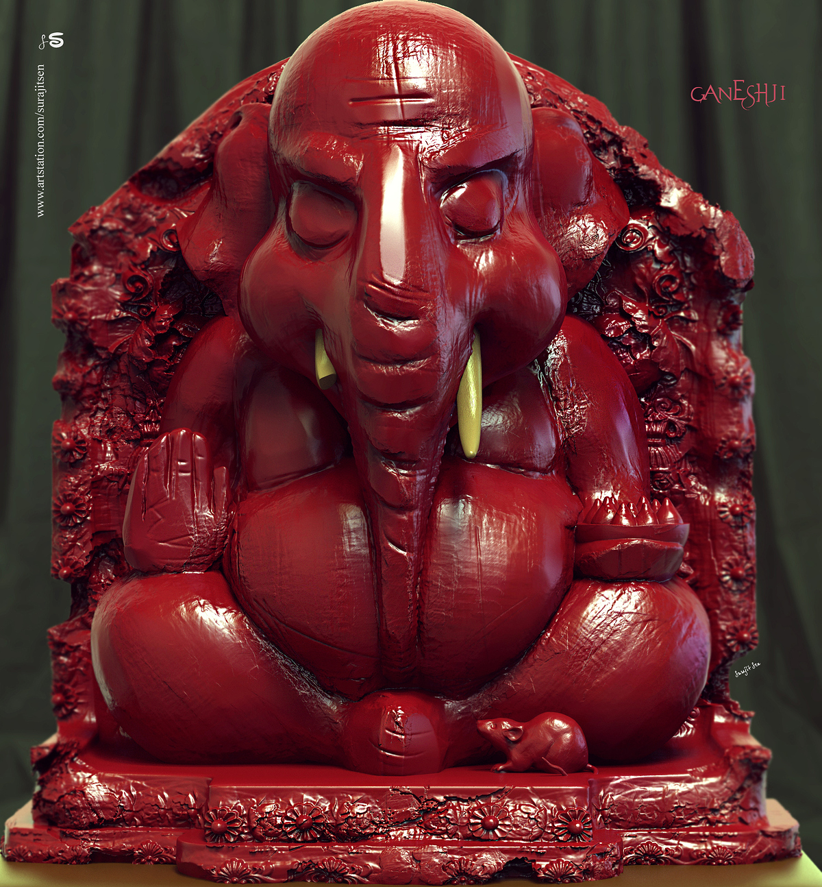 Ganeshji_Digital_Sculpting_SurajitSen_Sept2019