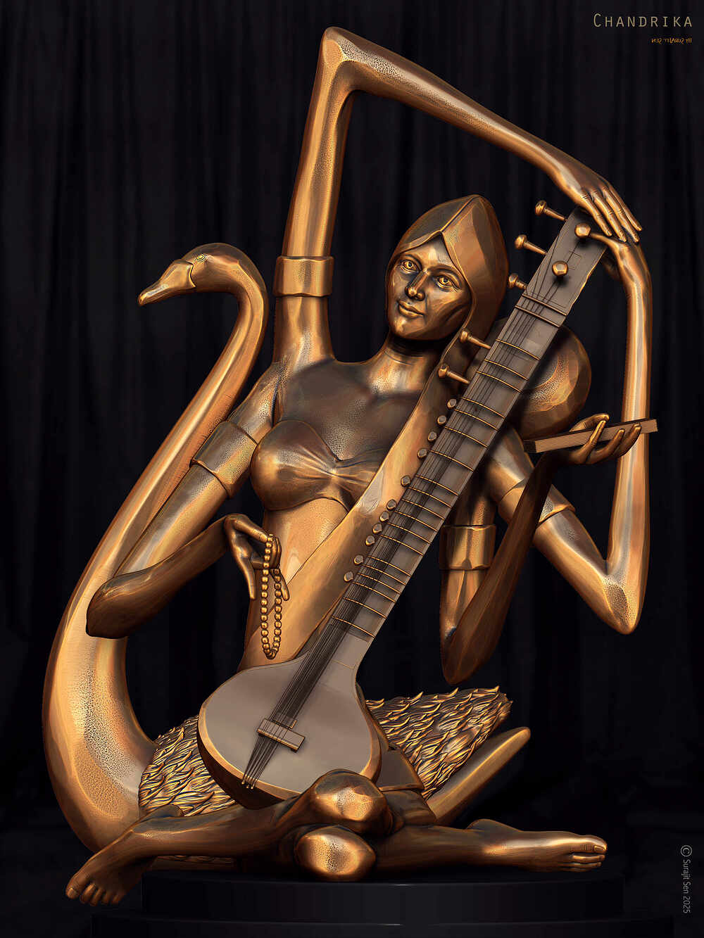 Chandrika_Digital_Sculpture_SurajitSen_Jan2025